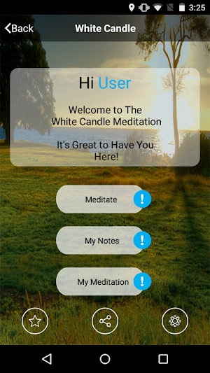 The White Candle Meditation Screenshot 0