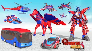 Horse Robot Car Transform Game Screenshot 0