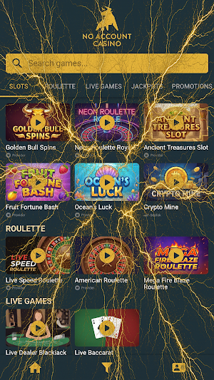 No Account Casino Screenshot 0