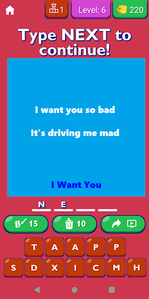 Beatles Song Lyrics App Screenshot 2