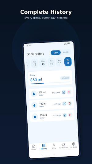 AquaTrack: Water Reminder Screenshot 3