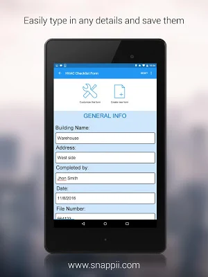 HVAC Inspection Checklist Screenshot 1