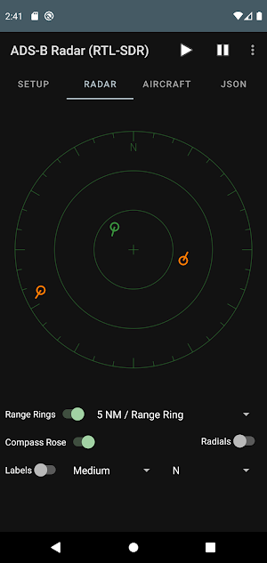 ADS-B Radar (RTL-SDR) Screenshot 2