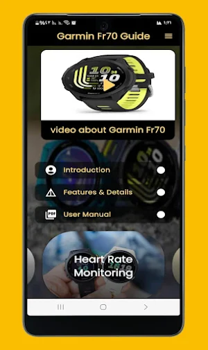 garmin fr70 guide Screenshot 0