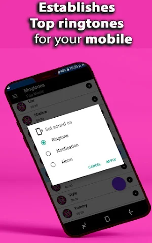 Pop Music Ringtone App Screenshot 1