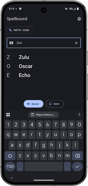 Spellbound: Phonetic Alphabet Screenshot 0