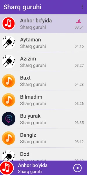 Sharq guruhi Screenshot 3
