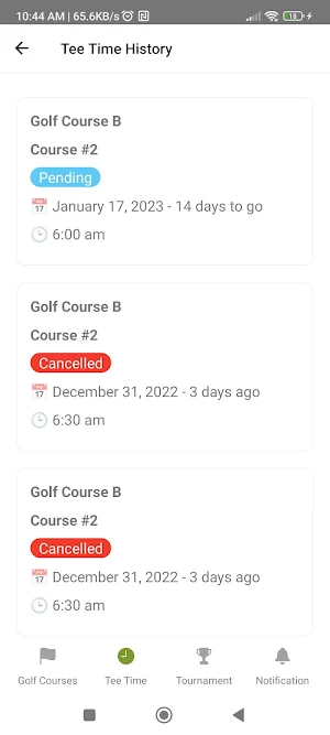 GolfTime Screenshot 3