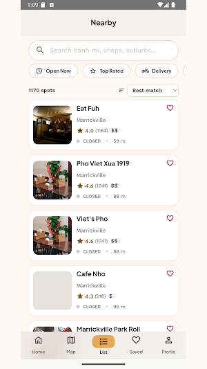 Banh Mi Locator Screenshot 2