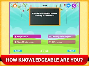 Learning General Knowledge Quiz Kids Trivia Games Screenshot 2
