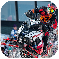 Stunning Snowmobile Race Wallp