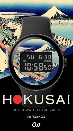 HOKUSAI Retro Watch Face Vol.6 Screenshot 0