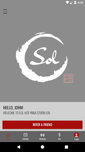 Sol Hot Yoga Studio Screenshot 1