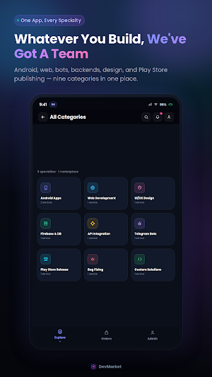 DevMarket - Hire App Developer Screenshot 2