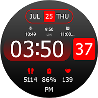 Key WF30 Digital Watch Face
