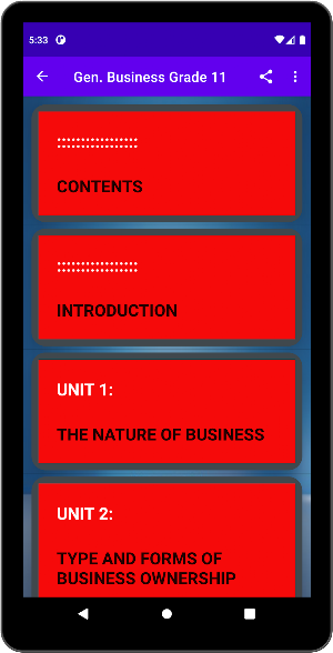 General Business Grade 11 Screenshot 0