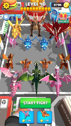 Dragon Dinosaur Upgrade Battle Screenshot 1
