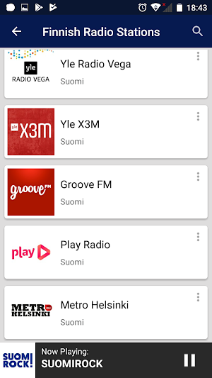 Finnish Radio Stations Screenshot 1