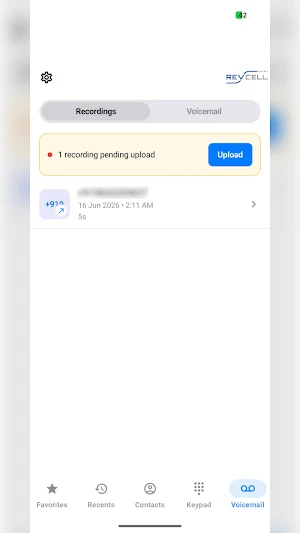 Revcell Call Recording Screenshot 3