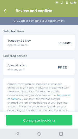 Meraki Salon Screenshot 2
