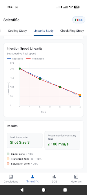 Injection Molding MoldCalcPro Screenshot 0