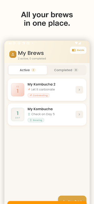 Kombucha Brew Tracker Screenshot 0