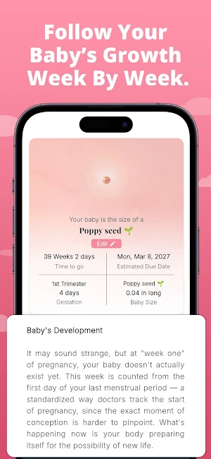 Christian Pregnancy Tracker Screenshot 1