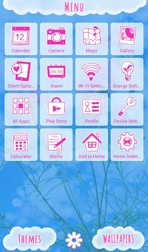 Beautiful Wallpaper Blue Sky Cosmos Theme Screenshot 1