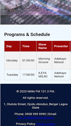 Miliki101.3 FM Screenshot 1