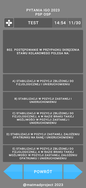Testy OSP i PSP Screenshot 3