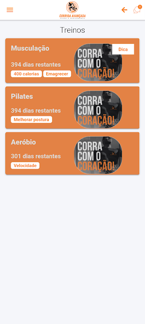 CORRIDA AVANÇADA Screenshot 1
