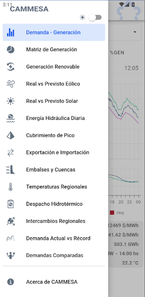 CAMMESA Screenshot 0