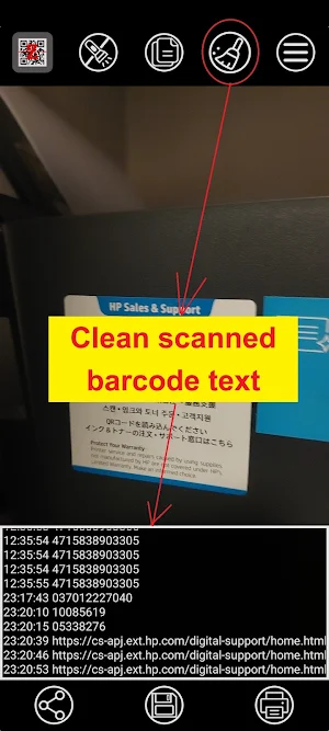 QR code scanner Screenshot 2