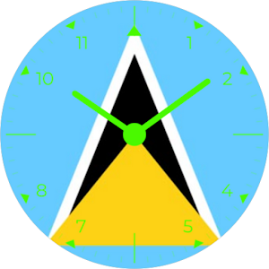 Saint Lucia Analog Watch Face Screenshot 3