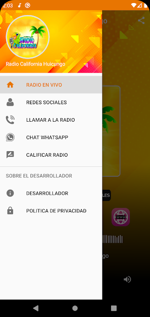 Radio California Huicungo Screenshot 2