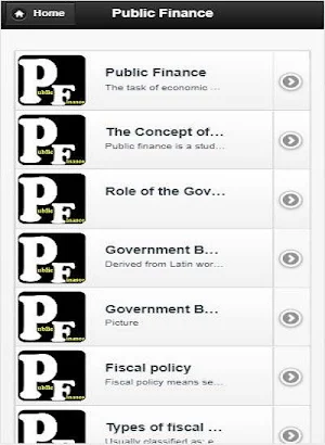 Public Finance Screenshot 0