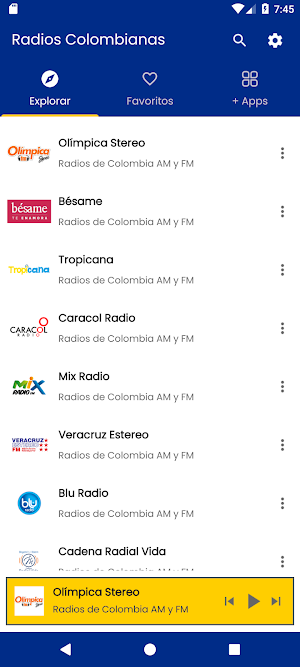 Radios de Colombia AM y FM Screenshot 0