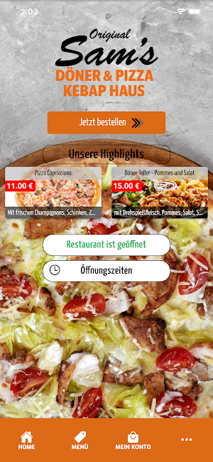 Sam's Döner & Pizza Kebap Haus Screenshot 0