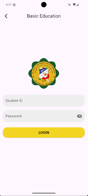 SPU San Miguel Portal Screenshot 1