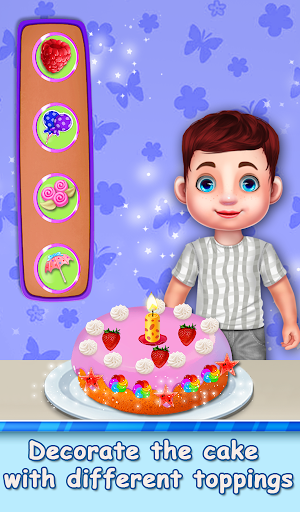 Designer  Birthday Cake Bakery Cooking Game Screenshot 2