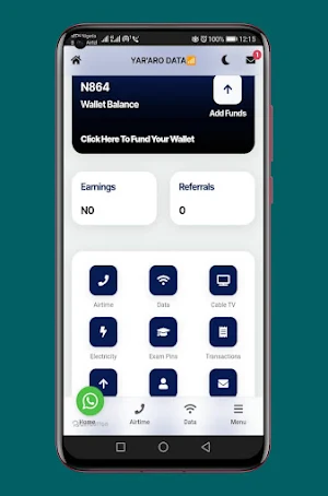 YararoData and Airtime payment Screenshot 1