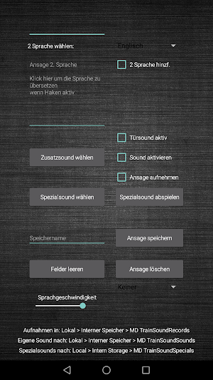 TrainSound - Modeltrain calls Screenshot 1