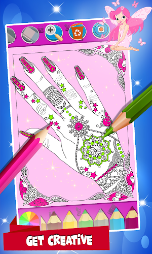 Nail Drawing Book Fashion Coloring Pages Screenshot 3