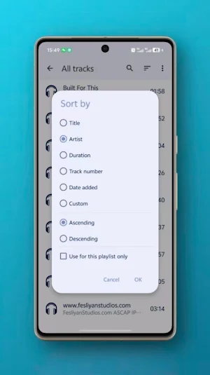 Music Player Screenshot 2