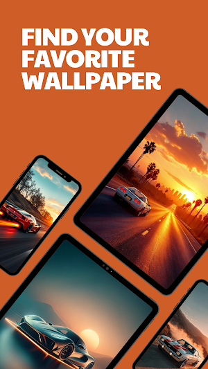 Hypercar Sunset Wallpaper 4K Screenshot 1