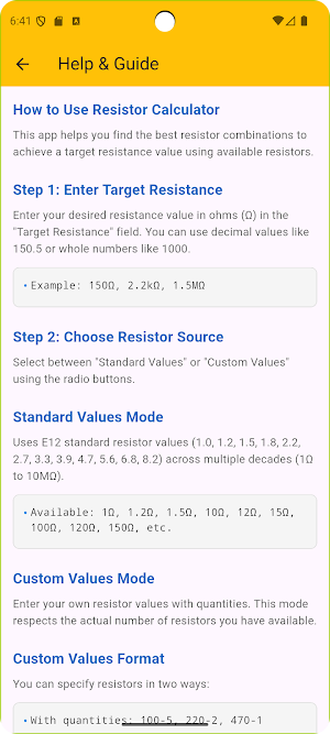 Resistor Mixer Screenshot 2