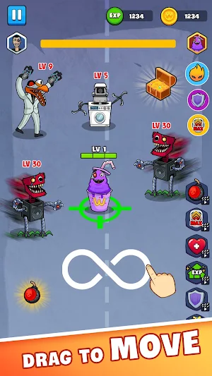 Grim Evolution: Purple Monster Screenshot 1
