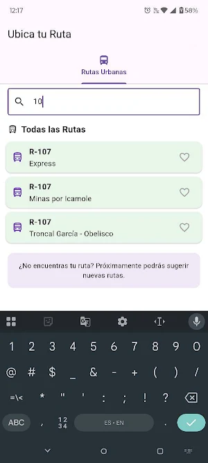 Ubica tu Ruta: Transporte MTY Screenshot 2