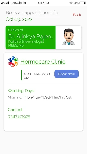 HormoCare :Endocrine clinic Screenshot 2