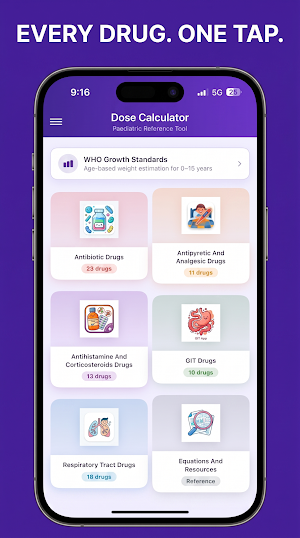 Pediatric Dose Calculator App Screenshot 1